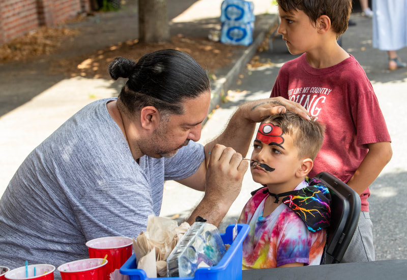 Sims Ave Block Party + Family Fringe Day at the Providence Fringe Festival, presented by Wilbury Theatre Group; photo by Erin X. Smithers.