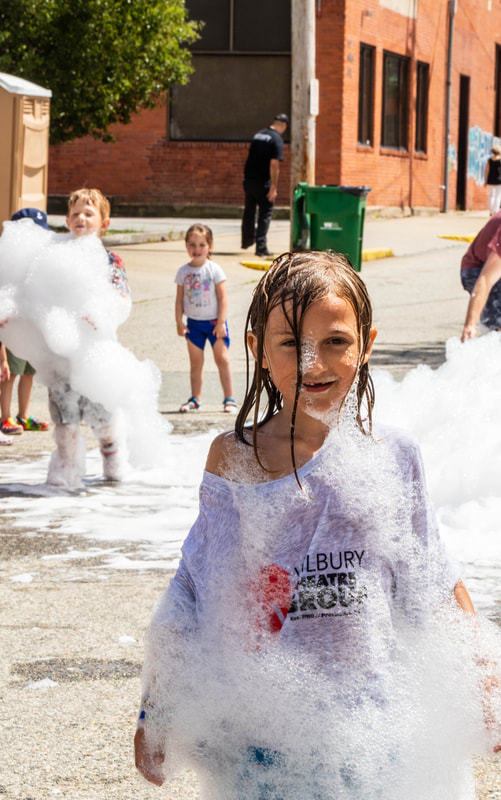 Sims Ave Block Party + Family Fringe Day at the Providence Fringe Festival, presented by Wilbury Theatre Group; photo by Erin X. Smithers.