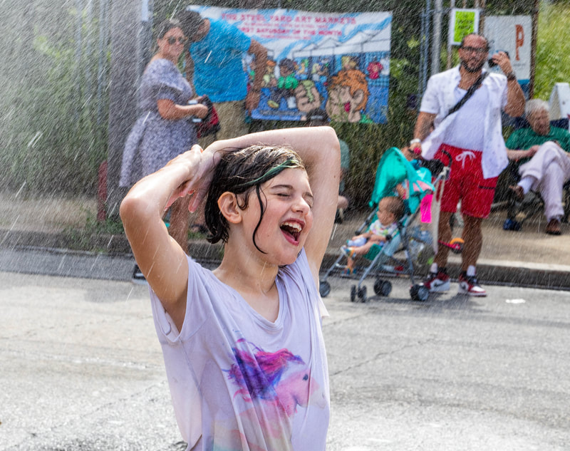 Sims Ave Block Party + Family Fringe Day at the Providence Fringe Festival, presented by Wilbury Theatre Group; photo by Erin X. Smithers.