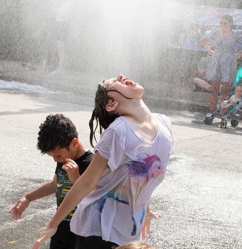 Sims Ave Block Party + Family Fringe Day at the Providence Fringe Festival, presented by Wilbury Theatre Group; photo by Erin X. Smithers.