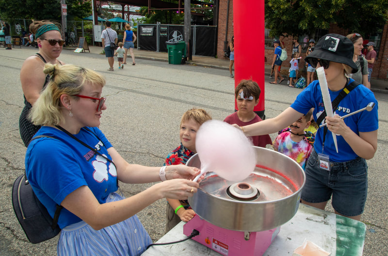 Sims Ave Block Party + Family Fringe Day at the Providence Fringe Festival, presented by Wilbury Theatre Group; photo by Erin X. Smithers.