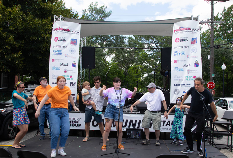 Sims Ave Block Party + Family Fringe Day at the Providence Fringe Festival, presented by Wilbury Theatre Group; photo by Erin X. Smithers.