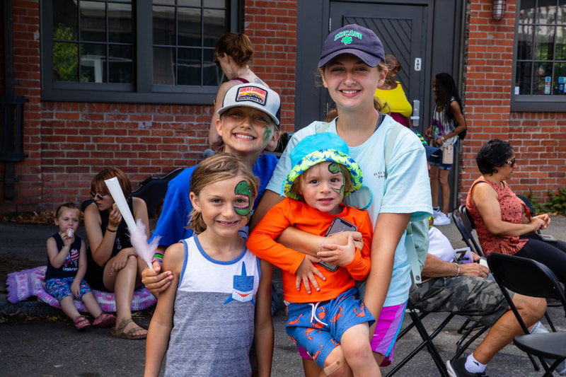 Sims Ave Block Party + Family Fringe Day at the Providence Fringe Festival, presented by Wilbury Theatre Group; photo by Erin X. Smithers.