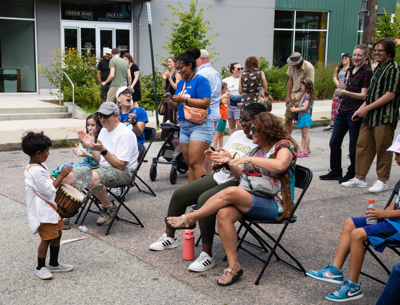 Sims Ave Block Party + Family Fringe Day at the Providence Fringe Festival, presented by Wilbury Theatre Group; photo by Erin X. Smithers.